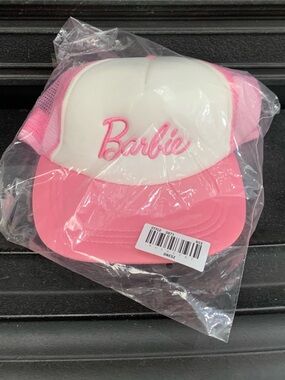 Barbie Pink Adjustable Foam Trucker Hat Brand New